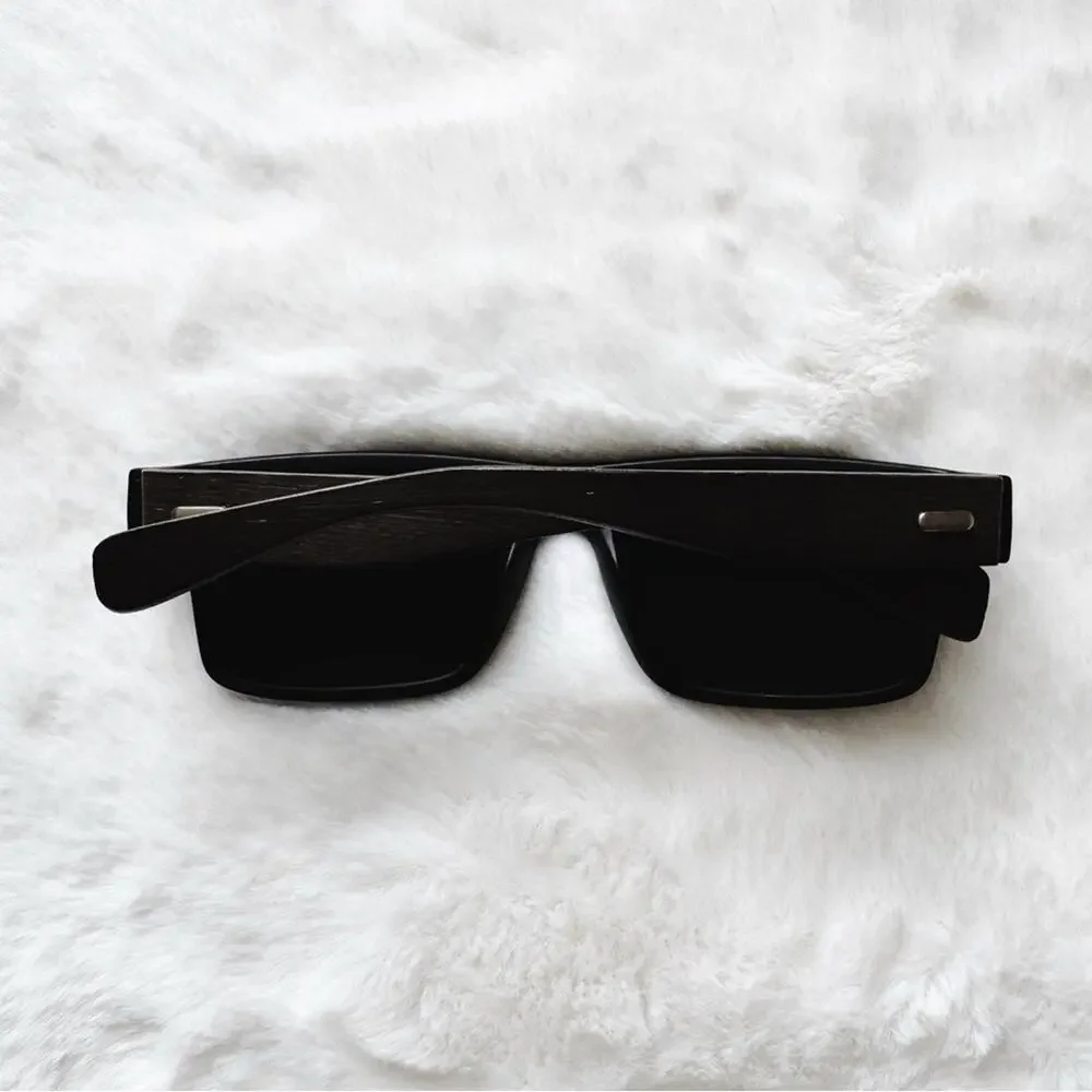 Jensen Blue & Black Wood Sunglasses
